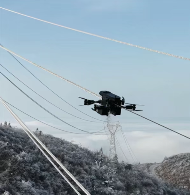 10分钟清除500米10倍于人工，新款飞行除冰机器人上线